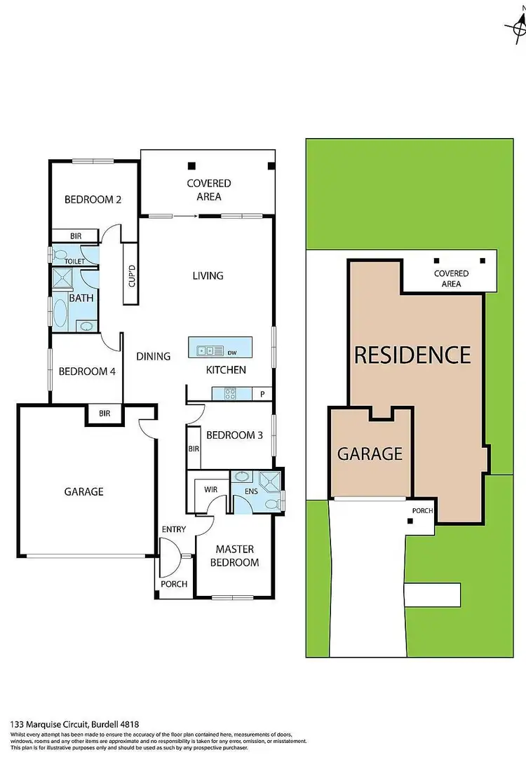 Floorplan of Homely house listing, 133 Marquise Circuit, Burdell QLD 4818