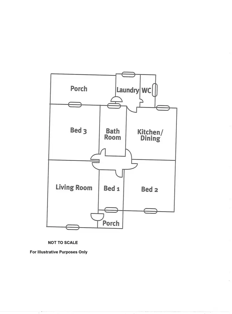 Floorplan of Homely semi-detached listing, 39 Dennis Street, Whyalla Stuart SA 5608
