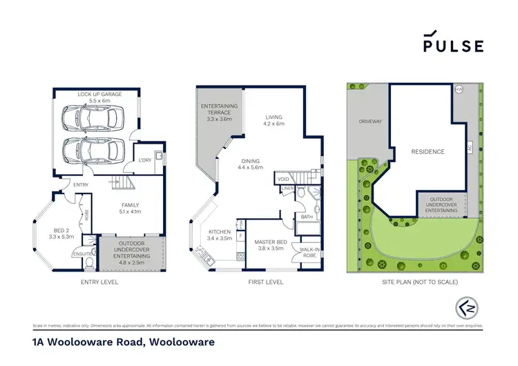 Floorplan of Homely semi-detached listing, 1a Woolooware Road, Woolooware NSW 2230