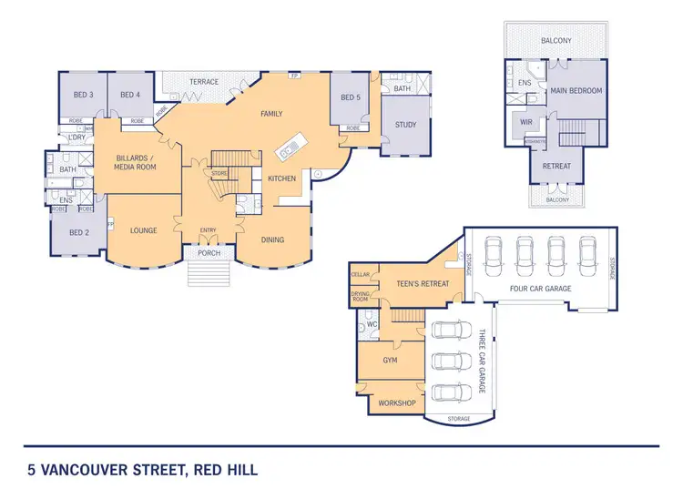 Floorplan of Homely house listing, 5 Vancouver Street, Red Hill ACT 2603