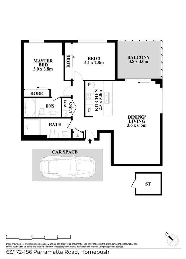 Floorplan of Homely unit listing, Level 8/63/172-176 Parramatta Road, Homebush NSW 2140
