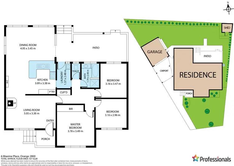 Floorplan of Homely house listing, 6 Maxime Place, Orange NSW 2800