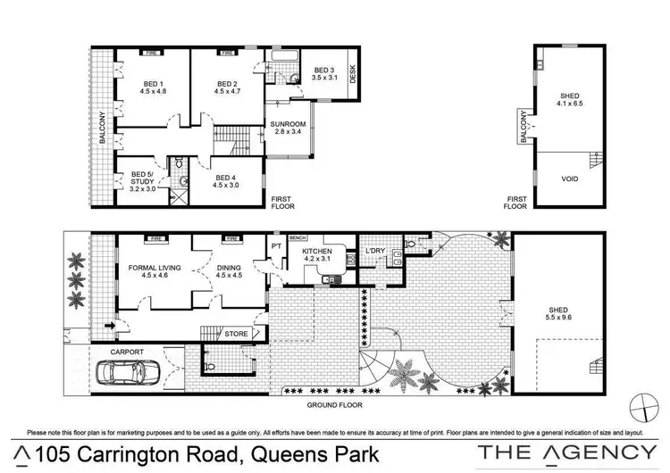 Floorplan of Homely house listing, 105 Carrington Road, Queens Park NSW 2022