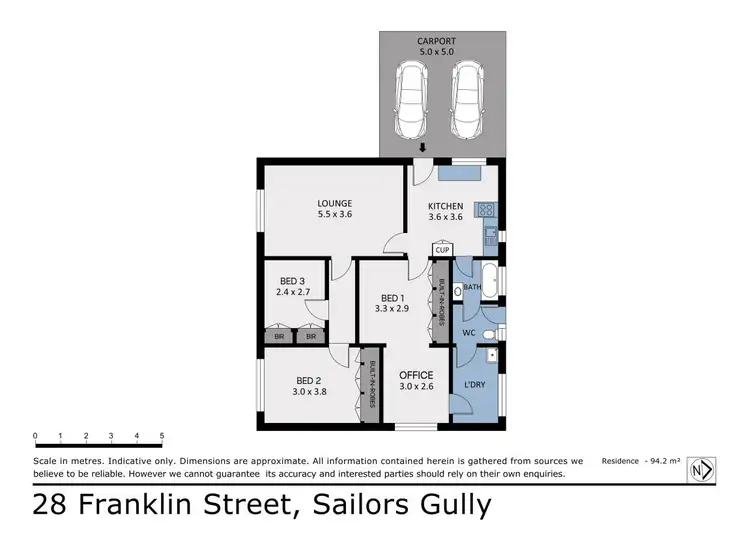 Floorplan of Homely house listing, 28 Franklin Street, Sailors Gully VIC 3556