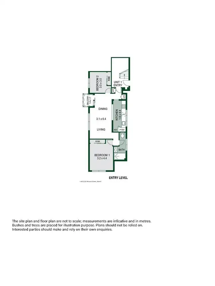 Floorplan of Homely apartment listing, 1/10 Moore Street, Bondi NSW 2026