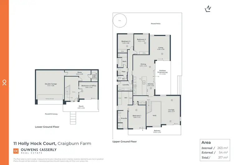 Floorplan of Homely house listing, 11 Holly Hock Court, Craigburn Farm SA 5051