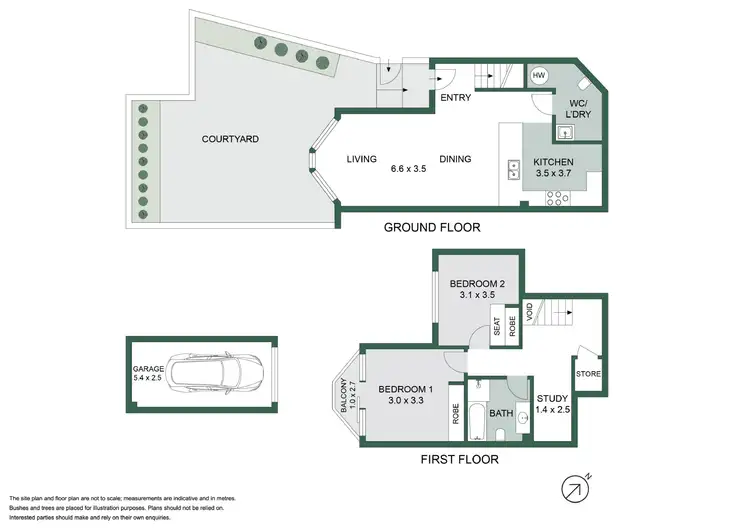 Floorplan of Homely townhouse listing, 3/19-23 Sinclair Street, Wollstonecraft NSW 2065