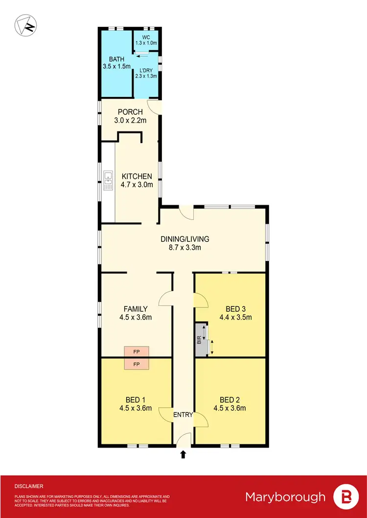 Floorplan of Homely house listing, 140 Broadway, Dunolly VIC 3472