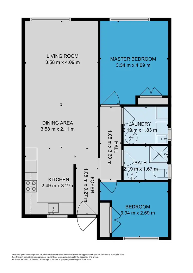 Floorplan of Homely unit listing, 7/5 Baird Street, Tuncurry NSW 2428