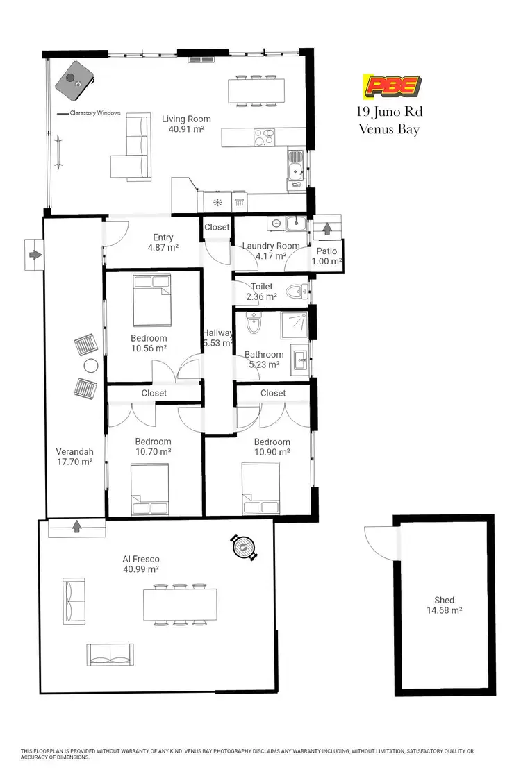 Floorplan of Homely house listing, 19 Juno Road, Venus Bay VIC 3956