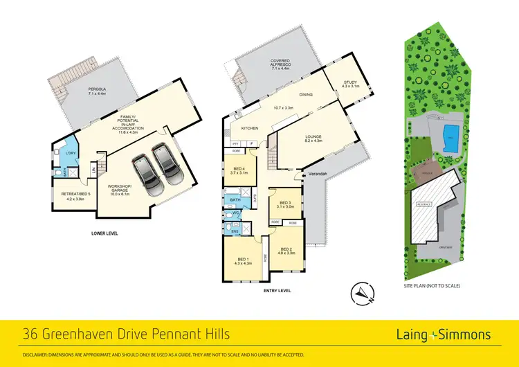 Floorplan of Homely house listing, 36 Greenhaven Drive, Pennant Hills NSW 2120