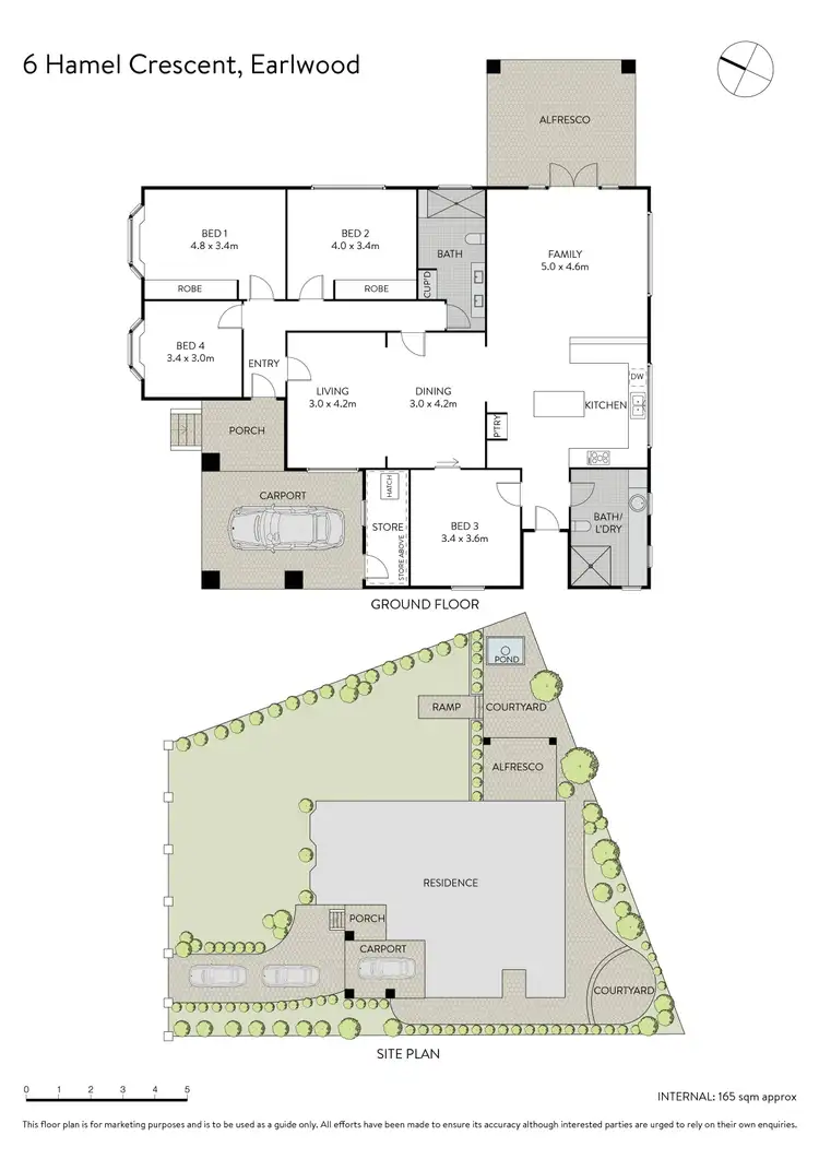 Floorplan of Homely house listing, 6 Hamel Crescent, Earlwood NSW 2206