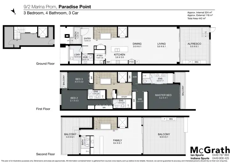 Floorplan of Homely villa listing, 9/2 Marina Promenade, Paradise Point QLD 4216