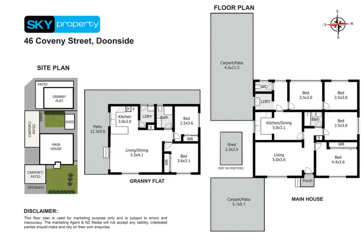 Floorplan of Homely house listing, 46 Coveny Street, Doonside NSW 2767