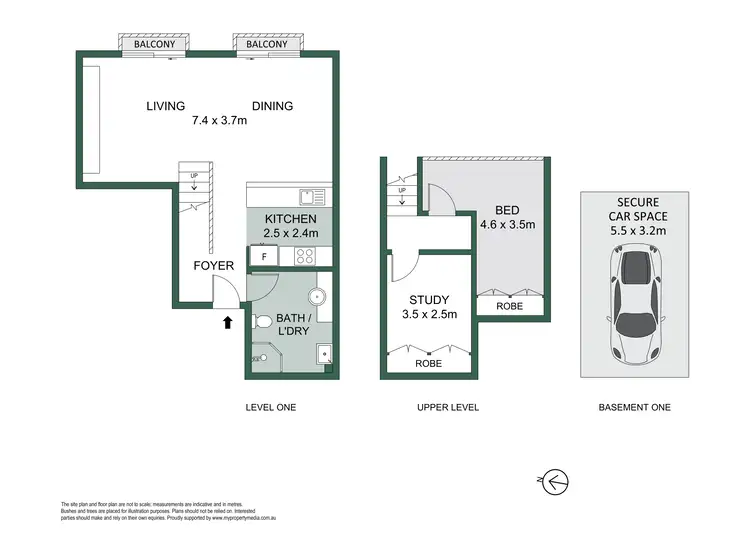 Floorplan of Homely apartment listing, 106/2 Macpherson Street, Cremorne NSW 2090