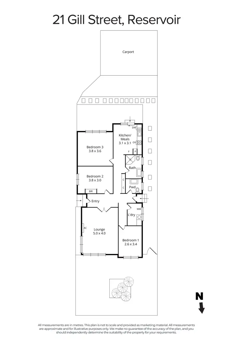 Floorplan of Homely house listing, 21 Gill Street, Reservoir VIC 3073