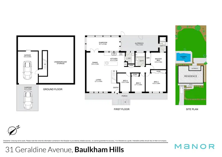 Floorplan of Homely house listing, 31 Geraldine Avenue, Baulkham Hills NSW 2153