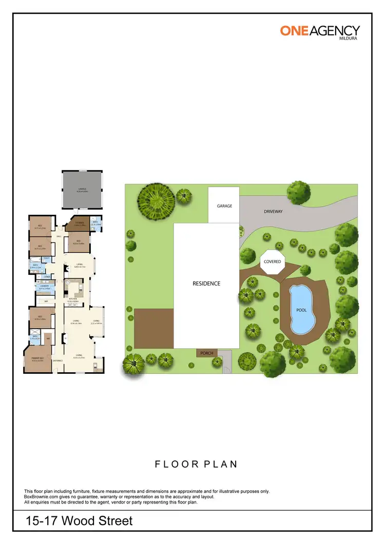 Floorplan of Homely house listing, 15 -17 Wood Street, Gol Gol NSW 2738