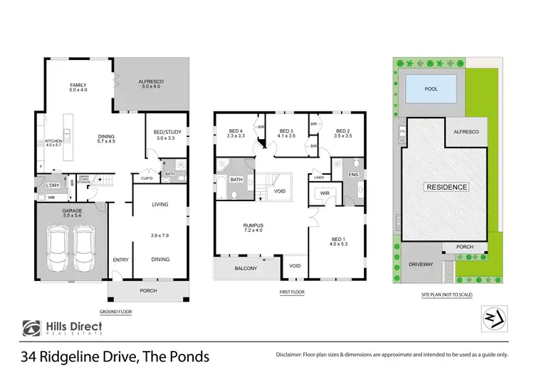 Floorplan of Homely house listing, 34 Ridgeline Drive, The Ponds NSW 2769