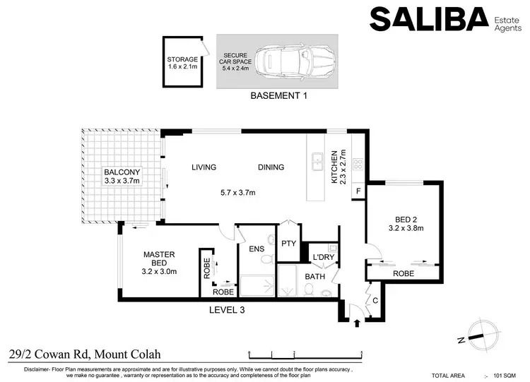 Floorplan of Homely apartment listing, 29/2 Cowan Road, Mount Colah NSW 2079
