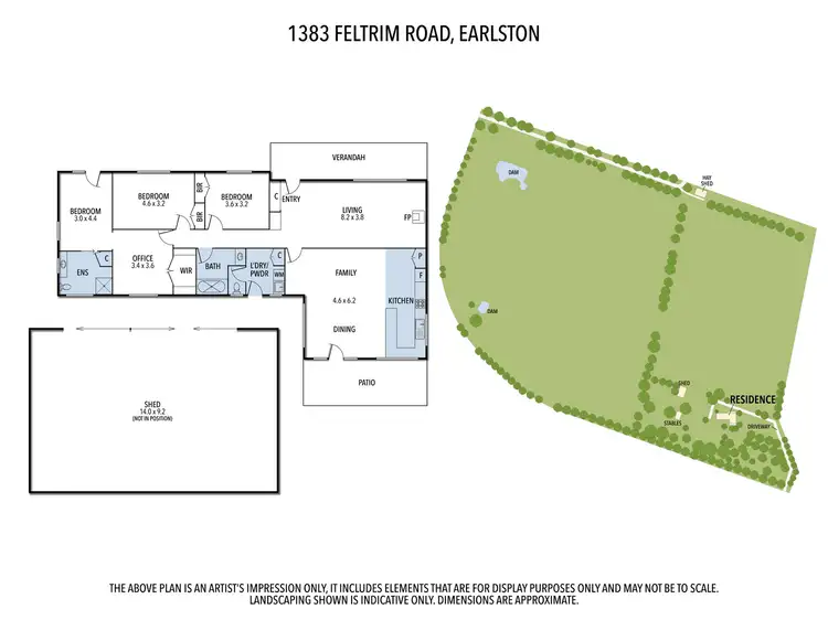 Floorplan of Homely rural property listing, 1383 Feltrim Road, Earlston VIC 3669