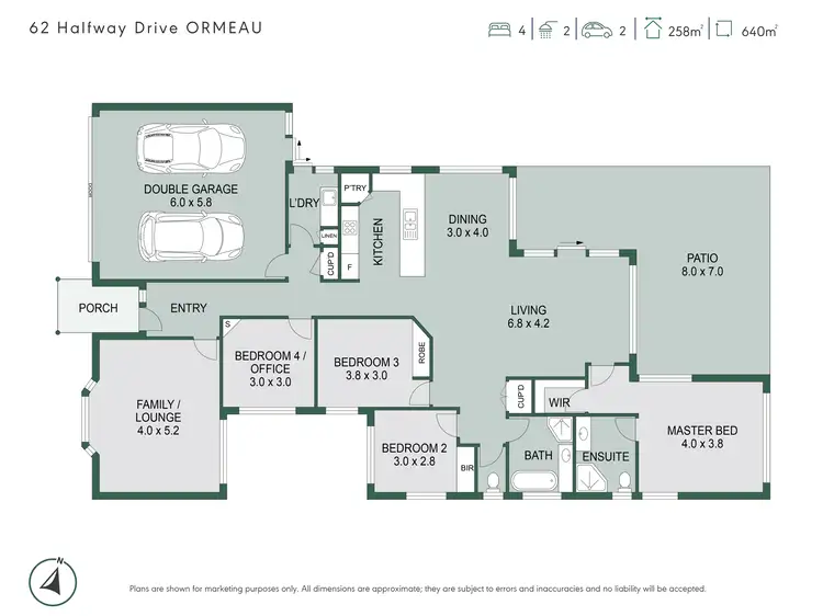 Floorplan of Homely house listing, 62 Halfway Drive, Ormeau QLD 4208