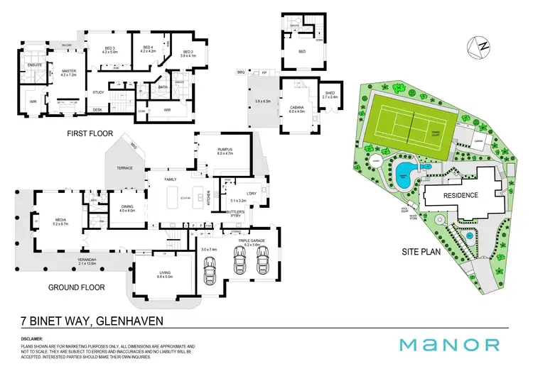Floorplan of Homely house listing, 7 Binet Way, Glenhaven NSW 2156