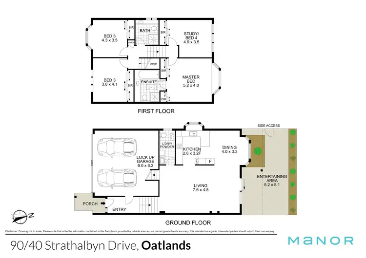 Floorplan of Homely townhouse listing, 90/40 Strathalbyn Drive, Oatlands NSW 2117