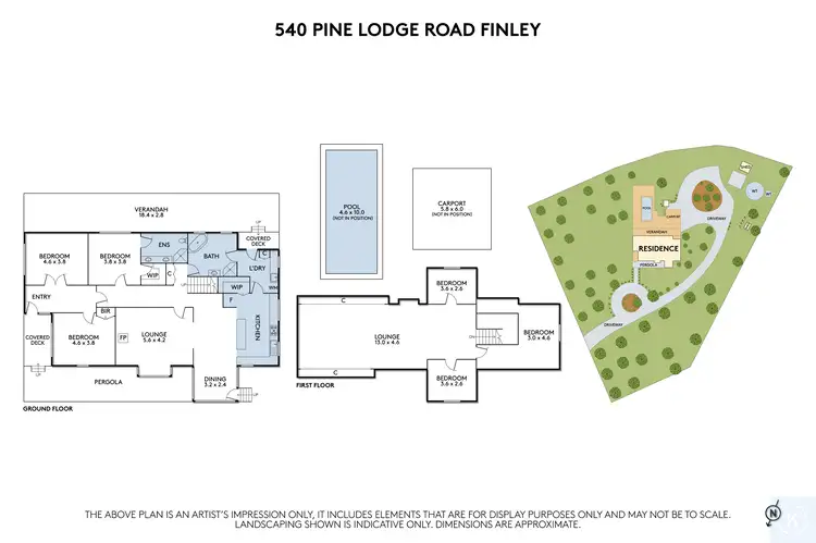 Floorplan of Homely rural property listing, 540 Pine Lodge Road, Tocumwal NSW 2714