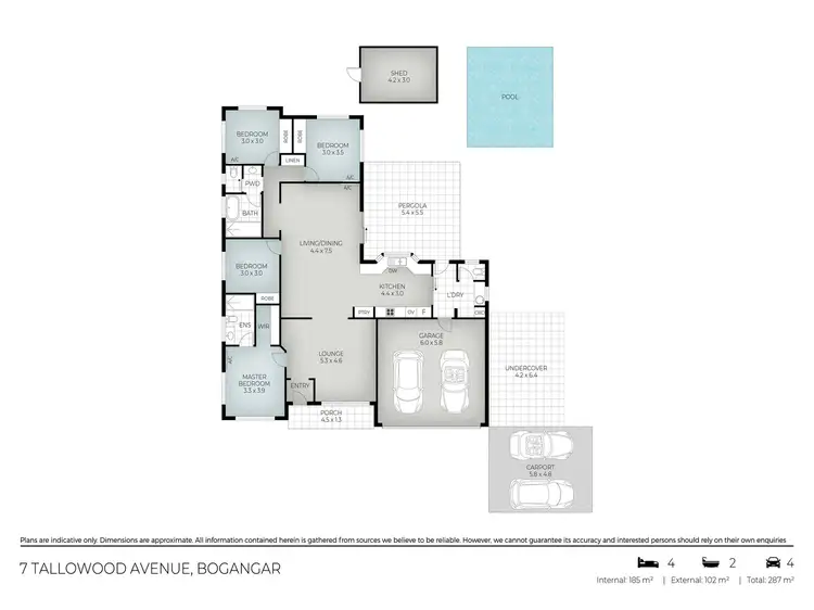 Floorplan of Homely house listing, 7 Tallowood Avenue, Bogangar NSW 2488