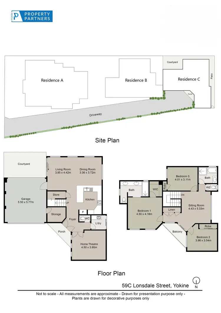 Floorplan of Homely townhouse listing, 59C Lonsdale Street, Yokine WA 6060