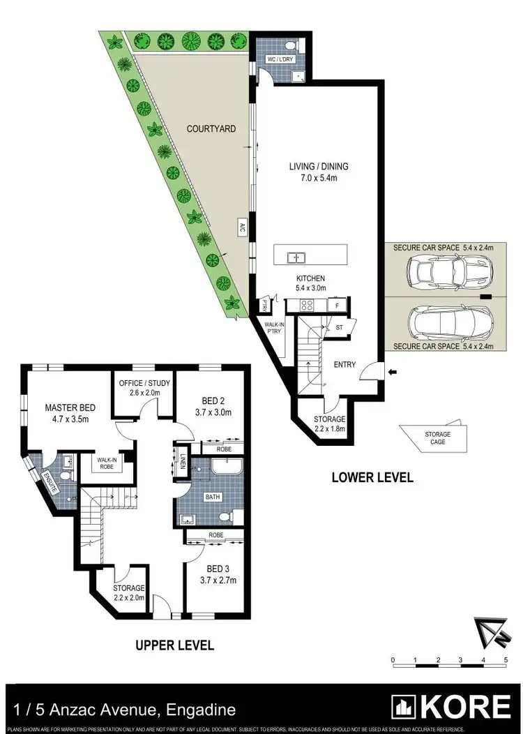 Floorplan of Homely townhouse listing, 1/5 Anzac Avenue, Engadine NSW 2233