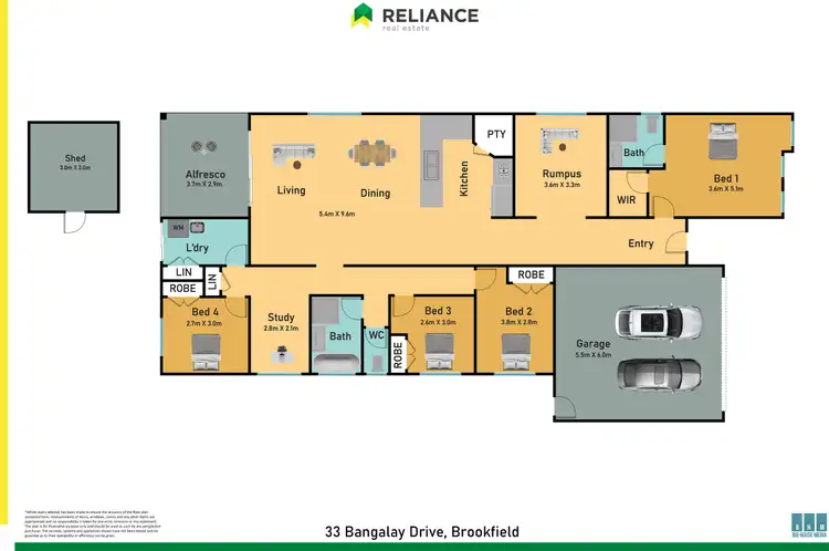Floorplan of Homely house listing, 33 Bangalay Drive, Brookfield VIC 3338