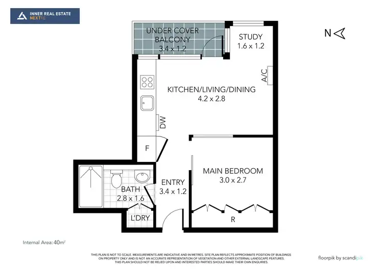 Floorplan of Homely apartment listing, 609/97 Palmerston Crescent, South Melbourne VIC 3205