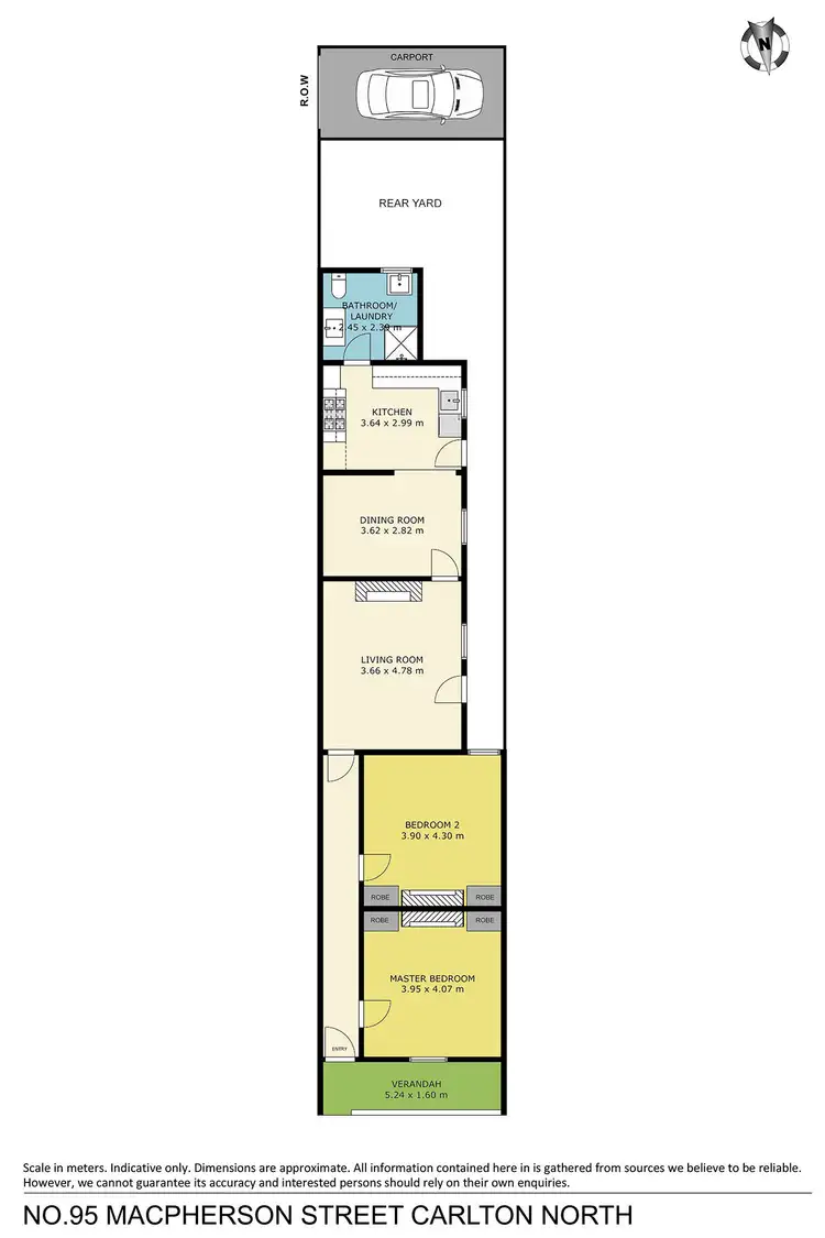 Floorplan of Homely house listing, 95 MacPherson Street, Carlton North VIC 3054