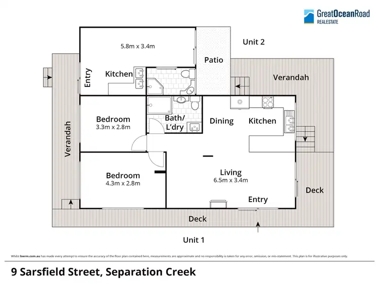 Floorplan of Homely house listing, 9 Sarsfield Street, Separation Creek VIC 3234