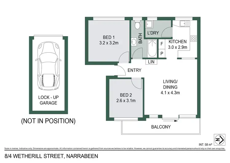 Floorplan of Homely apartment listing, 8/4 Wetherill Street, Narrabeen NSW 2101