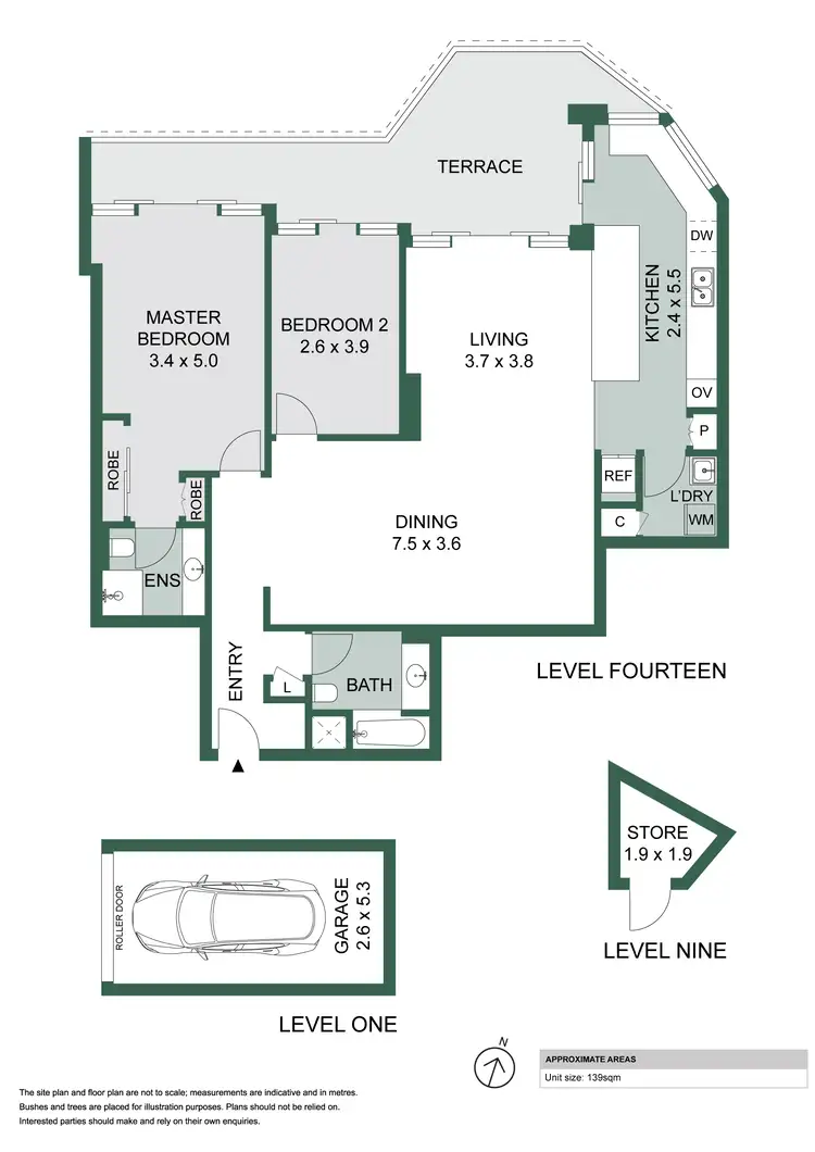 Floorplan of Homely apartment listing, 1402/71-85 Spring Street, Bondi Junction NSW 2022