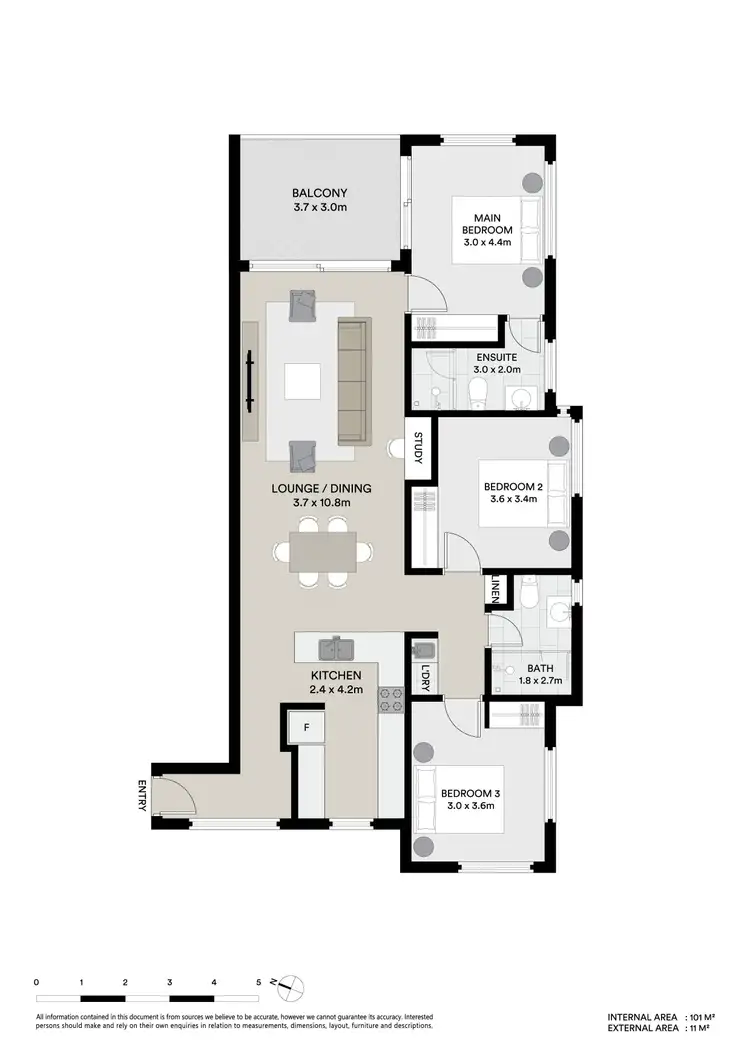 Floorplan of Homely apartment listing, 37/11-17 Stanley Street, Townsville City QLD 4810