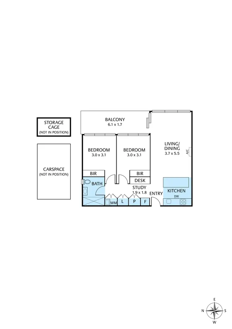 Floorplan of Homely unit listing, 409/33 Quay Boulevard, Werribee South VIC 3030
