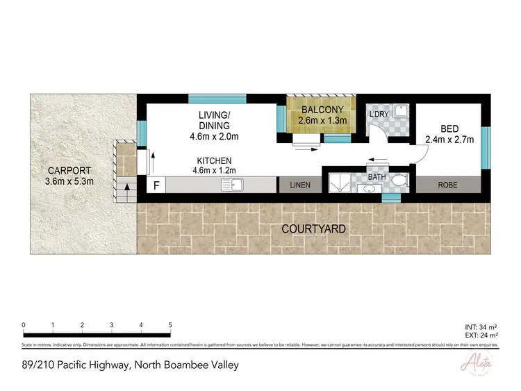 Floorplan of Homely villa listing, 89/210 Pacific Highway, North Boambee Valley NSW 2450