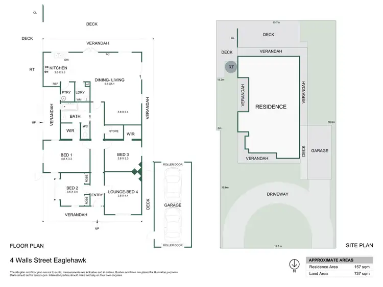 Floorplan of Homely house listing, 4 Walls Street, Eaglehawk VIC 3556
