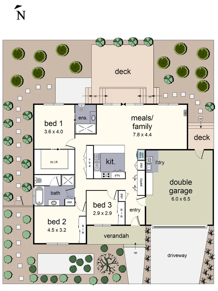 Floorplan of Homely house listing, 2A Gretel Court, Croydon VIC 3136