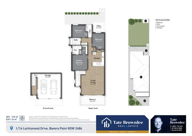 Floorplan of Homely semi-detached listing, 1/14 Lochlomond Drive, Banora Point NSW 2486