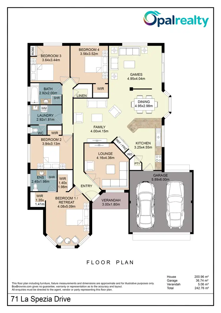 Floorplan of Homely house listing, 71 La Spezia Drive, Secret Harbour WA 6173