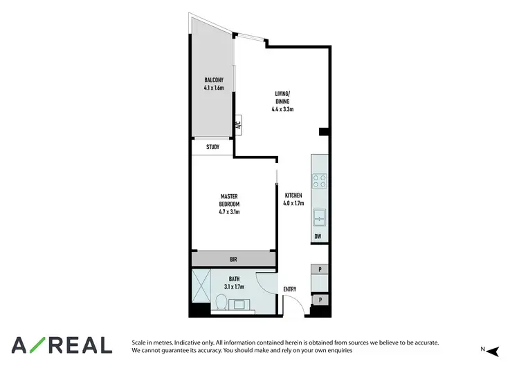 Floorplan of Homely apartment listing, 310/1 Lygon Street, Brunswick VIC 3056
