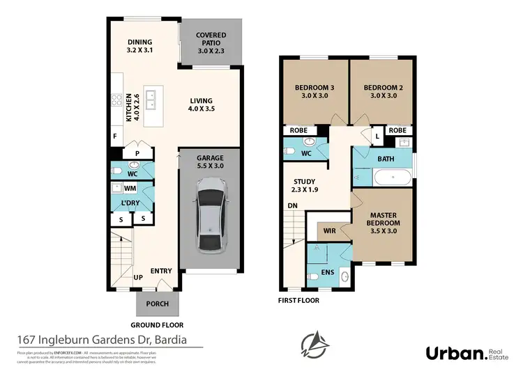 Floorplan of Homely townhouse listing, 167 Ingleburn Gardens Drive, Bardia NSW 2565