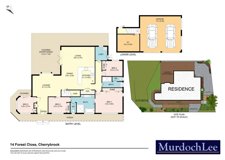 Floorplan of Homely house listing, 14 Forest Close, Cherrybrook NSW 2126