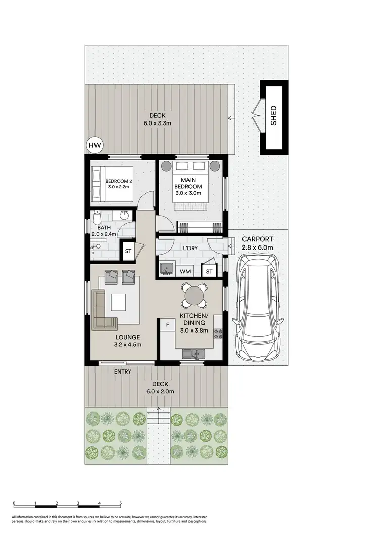 Floorplan of Homely unit listing, 8/64 Newman Street, Woolgoolga NSW 2456