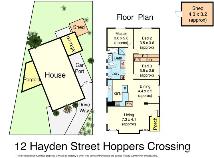 Floorplan of Homely house listing, 12 Hayden Street, Hoppers Crossing VIC 3029